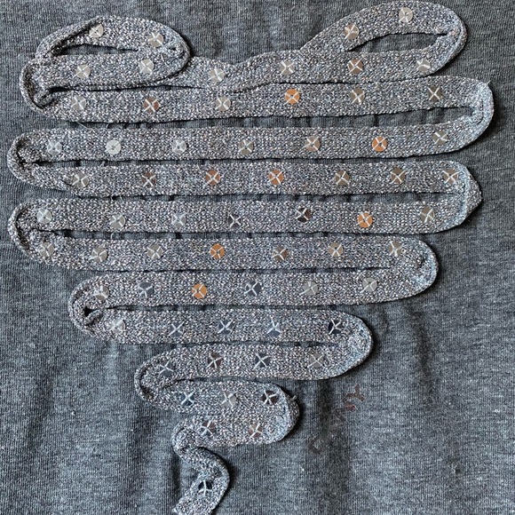 Girls DKNY Sparkle Heart Long Sleeve Top - Picture 5 of 7